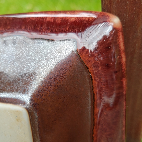 Coyote Roadhouse Ikebana Square Floral Pin Frog Vase - Red - Picture 9 of 12